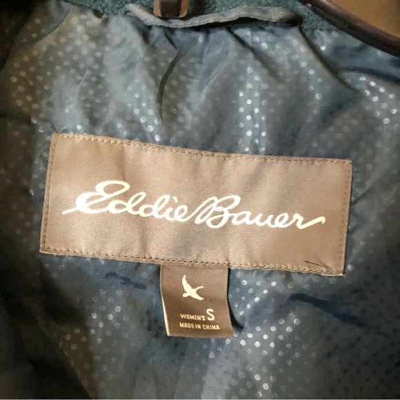 Eddie Bauer Down Quilted Puffer Vest Teal Blue Size Small - Picture 3 of 6